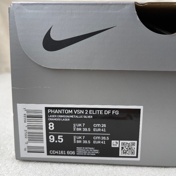 Nike Phantom Vision 2 Elite DF FG Crimson Soccer - Picture 13 of 13